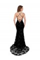 Open Back Lace High Neck Long Sleeveless Black Tie Evening Gown / Prom Dress / Bridesmaid Dress Toowoomba