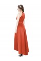Satin Halter Neck Sleeveless High Low Bridesmaid Dress Toowoomba