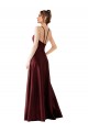 Satin Halter Neck Long Sleeveless Prom Dress / Bridesmaid Dress Toowoomba