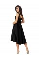 Satin & Lace Illusion Neck Midi Length Sleeveless High Low Bridesmaid Dress Toowoomba