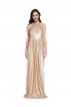 Gold Sequin Halter Neck Long Sleeveless Formal Evening Gown / Prom Dress / Bridesmaid Dress Toowoomba