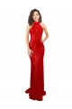 Open Back Red Sequin Halter Neck Long Sleeveless Formal Evening Gown / Prom Dress / Bridesmaid Dress Toowoomba