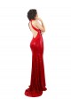 Open Back Red Sequin Halter Neck Long Sleeveless Formal Evening Gown / Prom Dress / Bridesmaid Dress Toowoomba