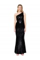 Black Sequin One Shoulder Long Sleeveless Formal Evening Gown / Prom Dress / Bridesmaid Dress Toowoomba