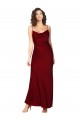 Low Back Silk like Satin Cowl Neck Long Sleeveless Black Tie Evening Gown / Prom Dress / Bridesmaid Dress Toowoomba