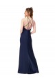Open Back Silk like Satin High Neck Long Sleeveless Formal Evening Gown / Prom Dress / Bridesmaid Dress Toowoomba