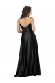 Low Back Silk like Satin V-Neck Long Sleeveless Formal Dress / Bridesmaid Dress Toowoomba