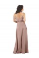 Silk like Satin V-Neck Long Sleeveless Formal Evening Gown / Bridesmaid Dress Toowoomba