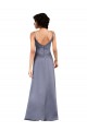Black Silk like Satin V-Neck Long Sleeveless Formal Evening Gown / Prom Dress / Bridesmaid Dress Toowoomba