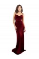 Open Back Burgundy Silk like Satin Cowl Neck Long Sleeveless Formal Evening Gown / Prom Dress / Bridesmaid Dress Toowoomba