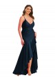 Silk like Satin Spaghetti Straps Long Sleeveless High Low Plus Size Evening Gown / Prom Dress / Bridesmaid Dress Toowoomba