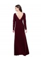 V-Back Spandex V-Neck Long Long Sleeves Prom Dress / Bridesmaid Dress Toowoomba