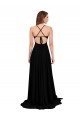 Open Back Spandex V-Neck Long Sleeveless Black Tie Evening Gown / Prom Dress / Bridesmaid Dress Toowoomba