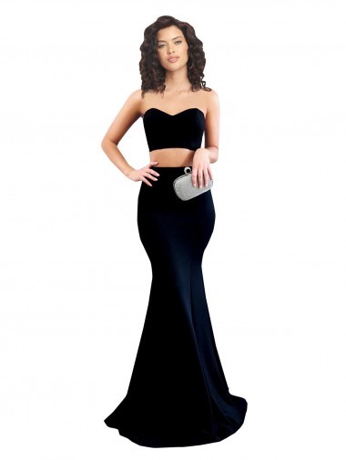 Low Back Stretch Crepe High Neck Long Sleeveless Formal Evening Gown / Prom Dress / Bridesmaid Dress Toowoomba