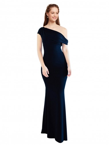 Mermaid Stretch Crepe One Shoulder Long Sleeveless Formal Evening Gown / Prom Dress / Bridesmaid Dress Toowoomba