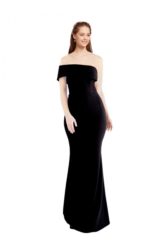 Keyhole Back Stretch Crepe One Shoulder Long Sleeveless Formal Evening Gown / Prom Dress / Bridesmaid Dress Toowoomba