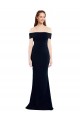 Keyhole Back Stretch Crepe Off the Shoulder Long Sleeveless Formal Dress / Bridesmaid Dress Toowoomba