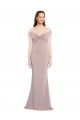 Keyhole Back Stretch Crepe Off the Shoulder Long Sleeveless Formal Evening Gown / Prom Dress / Bridesmaid Dress Toowoomba