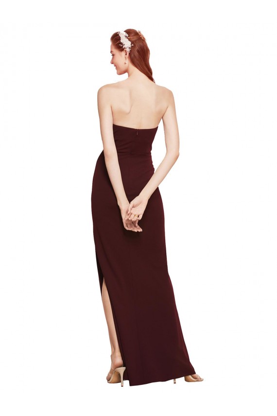 Stretch Crepe Strapless Long Sleeveless Formal Evening Gown / Prom Dress / Bridesmaid Dress Toowoomba
