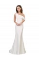 Stretch Crepe One Shoulder Sweep Train Sleeveless Formal Evening Gown / Prom Dress / Bridesmaid Dress Toowoomba