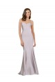 Arctic Lilac Stretch Crepe Strapless Long Sleeveless Prom Dress / Bridesmaid Dress Toowoomba