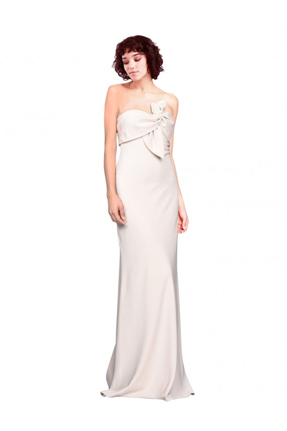 Mermaid Stretch Crepe Strapless Long Sleeveless Prom Dress / Bridesmaid Dress Toowoomba