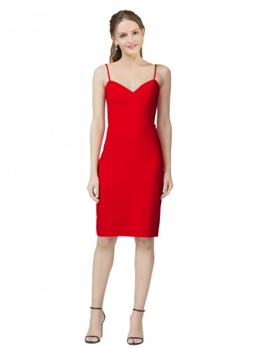 Stretch Crepe Sweetheart Cocktail Length Sleeveless Formal Evening Gown / Prom Dress / Bridesmaid Dress Toowoomba