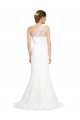 Stretch Crepe & Tulle One Shoulder Sweep Train Sleeveless Formal Evening Gown / Bridesmaid Dress Toowoomba