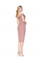 Stretch Crepe Off the Shoulder Knee Length Sleeveless Black Tie Evening Gown / Prom Dress / Bridesmaid Dress Toowoomba