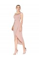 Stretch Crepe One Shoulder Knee Length Sleeveless Formal Dress / Bridesmaid Dress Toowoomba