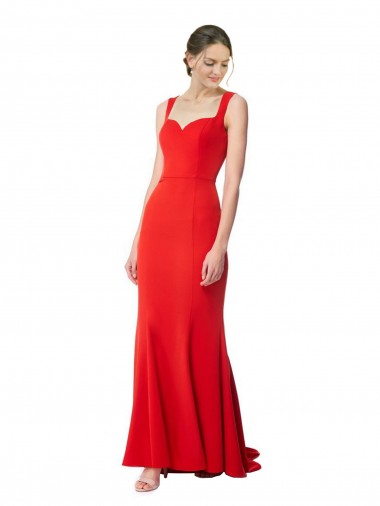 Stretch Crepe Sweetheart Long Sleeveless Formal Evening Gown / Prom Dress / Bridesmaid Dress Toowoomba