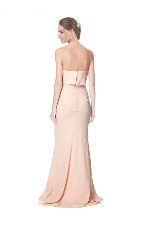 Stretch Crepe Strapless Long Sleeveless Black Tie Evening Gown / Prom Dress / Bridesmaid Dress Toowoomba