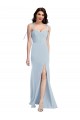 Low Back Stretch Crepe Strapless Long Sleeveless Bridesmaid Dress / Formal Dress Toowoomba