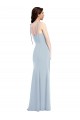 Low Back Stretch Crepe Strapless Long Sleeveless Bridesmaid Dress / Formal Dress Toowoomba