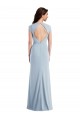 Open Back Stretch Crepe Long Cap Sleeves Formal Evening Gown / Prom Dress / Bridesmaid Dress Toowoomba