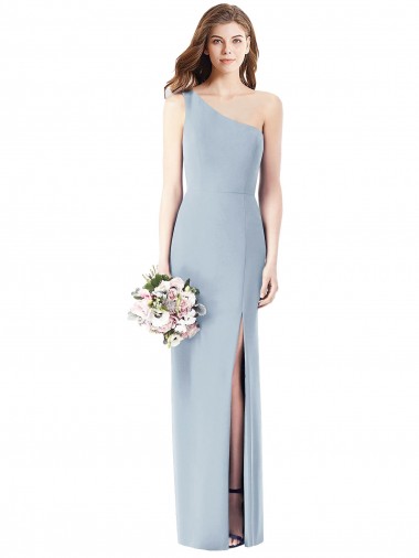 Stretch Crepe One Shoulder Long Sleeveless Semi Formal Evening Dress / Prom Dress / Bridesmaid Dress Toowoomba
