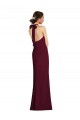 Open Back Stretch Crepe Halter Neck Long Sleeveless Semi Formal Evening Dress / Prom Dress / Bridesmaid Dress Toowoomba