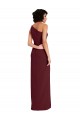Burgundy Gold Stretch Crepe One Shoulder Long Sleeveless Formal Evening Gown / Prom Dress / Bridesmaid Dress Toowoomba