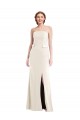 Ivory Stretch Crepe Strapless Long Sleeveless Semi Formal Evening Dress / Prom Dress / Bridesmaid Dress Toowoomba