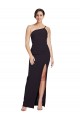 Black Stretch Crepe One Shoulder Long Sleeveless Formal Evening Gown / Prom Dress / Bridesmaid Dress Toowoomba