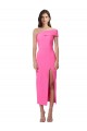 Stretch Crepe One Shoulder Midi Length Sleeveless Evening Gown / Prom Dress / Bridesmaid Dress Toowoomba