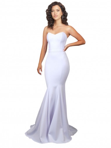 Stretch Crepe Sweetheart Long Sleeveless Beach Wedding Dresses Toowoomba