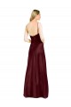 Stretch Satin Spaghetti Straps Long Sleeveless Bridesmaid Dress / Evening Dress Toowoomba