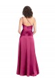 Open Back Fuchsia Stretch Satin One Shoulder Long Sleeveless Formal Evening Gown / Prom Dress / Bridesmaid Dress Toowoomba