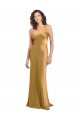 Stretch Satin One Shoulder Long Sleeveless Formal Evening Gown / Prom Dress / Bridesmaid Dress Toowoomba