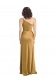 Stretch Satin One Shoulder Long Sleeveless Formal Evening Gown / Prom Dress / Bridesmaid Dress Toowoomba