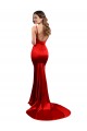 Low Back Stretch Satin Sweetheart Long Sleeveless Evening Dress / Bridesmaid Dress Toowoomba