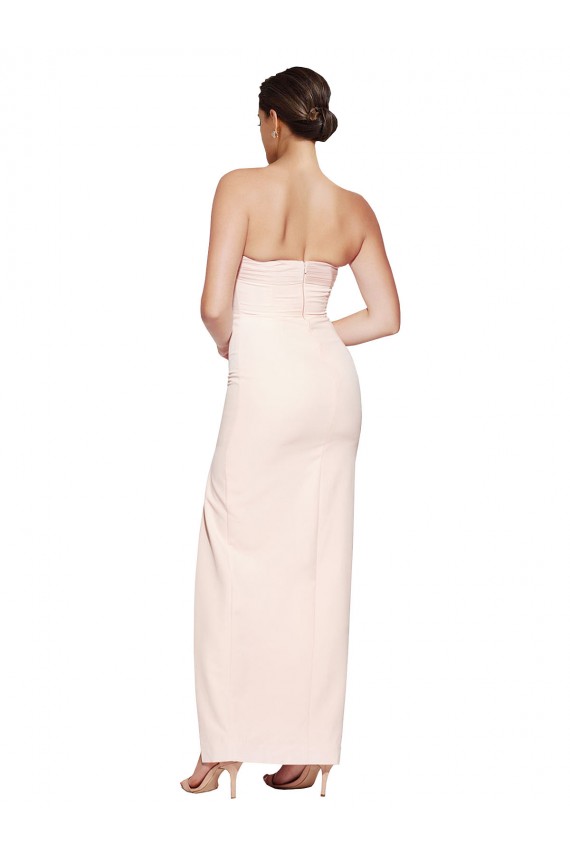 Low Back Stretch Satin Cowl Neck Long Sleeveless Formal Evening Gown / Prom Dress / Bridesmaid Dress Toowoomba