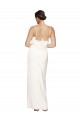 Low Back Ivory Stretch Satin Halter Neck Long Sleeveless Formal Evening Gown / Prom Dress / Bridesmaid Dress Toowoomba