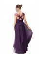 Plum Purple Tulle Sweetheart Long Cap Sleeves Bridesmaid Dress Toowoomba